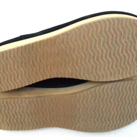 Eileen Fisher Black Suede Wood-Bottom Rubber Sole Chelsea Clog-Boots 9.5M $285 - Picture 7 of 8